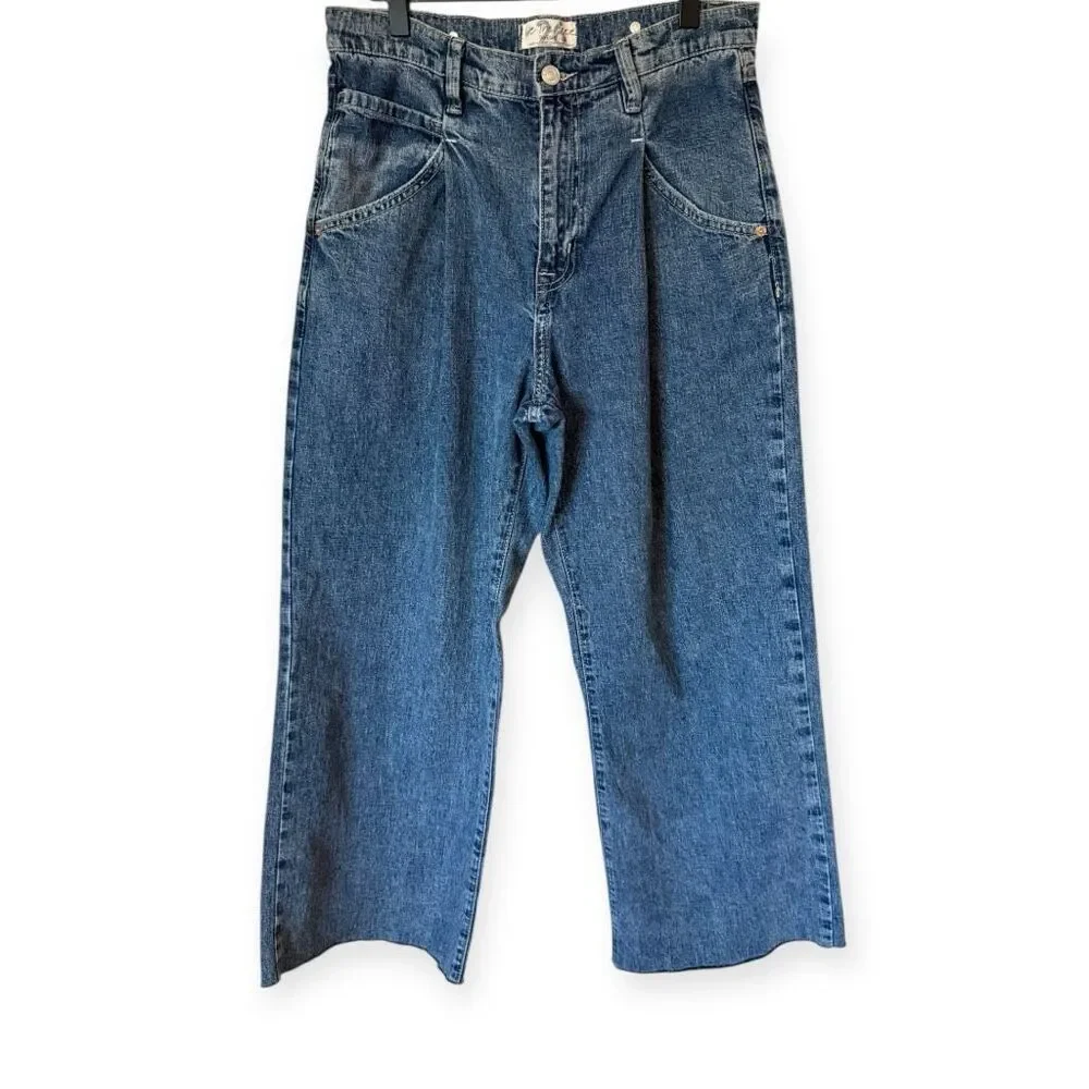 Free People We The Free Luca Super Slouch Pleated Jeans